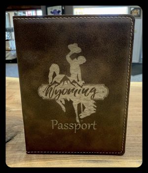 WY - Passport Holder, Wyoming Engraved