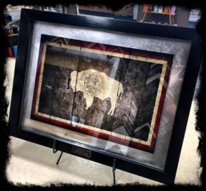 Wyoming poster with plaque